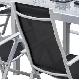 Merxx Carrara Klappsessel 70 x 60 x 108 cm schwarz klappbar