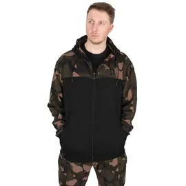 Fox International Lw Split Reißverschlusspullover - Black / Camo - 3XL