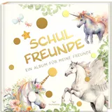 Paperish Verlag Schulfreunde - EINHORN: ein Album für meine Freunde, Geschenk für Schultüte Einschulung, Schulanfang (Freundebuch Schule) PAPERISH®