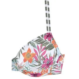 VENICE BEACH Bügel-Bikini-Top Damen weiß bedruckt Gr.40 Cup B