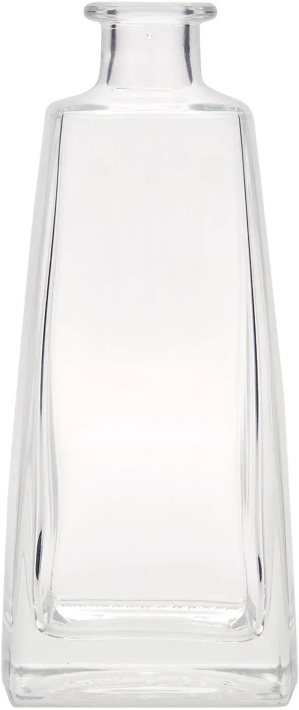 Glazen fles 'Timmy', 350 ml, rechthoekig, monding: kurk