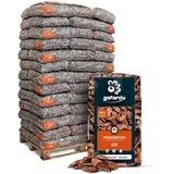 GALAMIO Pinienrinde Pinienmulch Rindenmulch Pinie Mulch Garten Dekor Pinus Pinea Natur Mittelmeer Kiefer Deko Plus 60-100mm 60l x 39 Sack 2.340l / 1 Palette Paligo