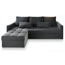masseno Eckcouch Polyester 2-Sitzer Grau