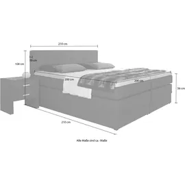 HAPO Boxspringbett 200 x 200 cm Grün