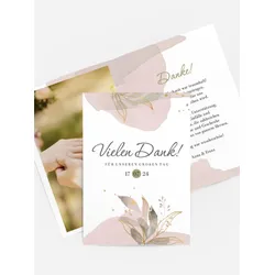 Dankeskarten Hochzeit selbst gestalten mit Spruch und Fotos im Onlinedesigner bei Meine-Kartenmanufaktur.de