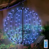 Solar Garten Lichter, Solar Laternen Lichter Metall Solar Laternen 8 Modes 120 LEDs Wasserdicht Metall Solarlampen Hängende Laterne mit Remote für Weihnachten Terrasse Innenhof Balkon Deko