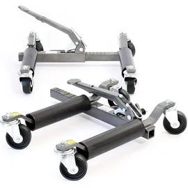 XPOtool Rangierheber 2er Set bis je 566 kg Wagenheber bis 30 cm Reifenbreite Rangierhilfe mit Rollen