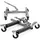 XPOtool Rangierheber 2er Set bis je 566 kg Wagenheber bis 30 cm Reifenbreite Rangierhilfe mit Rollen