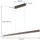 LUCANDE Mylosh 1-flg. dimmbar 110 cm Modern / Braun