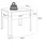 VCM Balora M 50 x 40 x 45 cm Schwarz