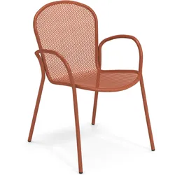 Emu Ronda X Gartensessel Metall stapelbar - Ahorn Rot