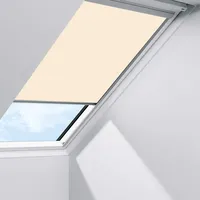 VELUX Sichtschutzrollo manuell RFL S08 1086S Hellbeige, Schiene: alu