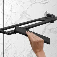 Hüppe Duschabzieher Select+ Schwarz