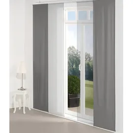 Wirth Schiebegardine Dim out (1 St), Paneelwagen, verdunkelnd, inkl. Beschwerungsstange grau 60 cm x 145 cm