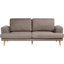 Beliani Sofa 3-sitzer Kildal Stoff Braun