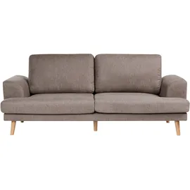 Beliani Sofa 3-sitzer Kildal Stoff Braun