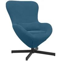 VidaXL Ei-Stuhl Blau Samt