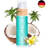 COCOSOLIS MONOI Bräunungsbeschleuniger – Bio-Bräunungsöl mit Vitamin E & Monoi de Tahiti Öl für schnelle intensive Bräune – Bräunungsverstärker für schokoladige Bräune - pflegende Bodylotion (110 ml)