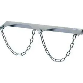 FETRA Wandhalterung Stahl schwarz für 2 Gasflaschen Ø 140 mm