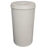 Proregal Selbstlöschender Papierkorb & Abfallsammler aus Metall | 50 Liter, HxØ 63x33,5cm | Grau