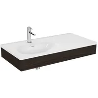 Vitra Equal Möbelwaschtisch-Set 64086 100x52cm, mit Möbelwaschtisch asymmetrisch, weiß