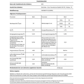 AEG 9000 ComfortLift FSK94847P / Vollintegrierter Geschirrspüler 60 cm