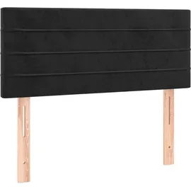 vidaXL Boxspringbett 120 x 200 cm Schwarz