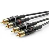 HICON Audiokabel HBP-C2-0600 2x Cinch-Stecker - 2x Cinch-Stecker 6,00m (HBP-C2-0600)