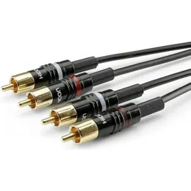 HICON Audiokabel HBP-C2-0600 2x Cinch-Stecker - 2x Cinch-Stecker 6,00m (HBP-C2-0600)