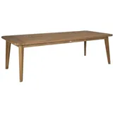 Brafab Lilja Gartentisch 240 x 100 x 74 cm Teak/beige