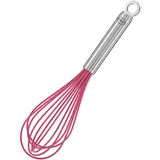 Rösle Schneebesen Pink Charity Edition, Edelstahl 18/10, Silikon pink, Temperaturbeständig bis 220 °C, spülmaschinengeeignet, Länge 27 cm, 27 x 6,5 x 6,5 cm