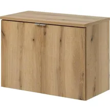 [en.casa] Waschtischunterschrank Skelbolu 80x60x40cm Eicheoptik [en.casa]