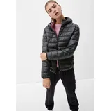 QS Steppjacke mit Label-Detail, Black, L