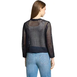 Betty Barclay Grobstrickjacke mit Lochmuster Dunkelblau 48