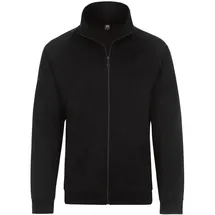 TRIGEMA Sweatjacke TRIGEMA "TRIGEMA Raglanjacke aus Sweat-Qualität", Herren, Gr. L, schwarz, 70% Baumwolle, 30% Polyester, casual, Sweatjacken