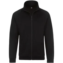 TRIGEMA Sweatjacke TRIGEMA "TRIGEMA Raglanjacke aus Sweat-Qualität", Herren, Gr. L, schwarz, 70% Baumwolle, 30% Polyester, casual, Sweatjacken