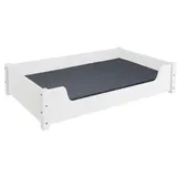 Erst-Holz Hundebett V-30.32-W 100 x 60 cm weiß