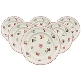 Villeroy & Boch Petite Fleur Brotteller 17 cm weiß 6er Set