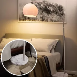 monzana Bogenlampe 190-210cm Weiß