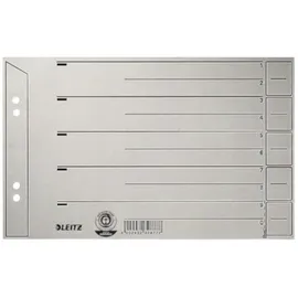 Leitz Trennblätter 1656 DIN A5 quer 1-0 grau,