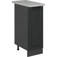 Vicco Apothekerunterschrank R-Line, Anthrazit Landhaus/Anthrazit, 30 cm AP Marmor