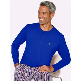 Witt Weiden Schlafanzug-Shirt Langarm Blau 56/58