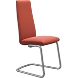 Stressless® Polsterstuhl Laurel, High Back, Größe M, mit Beinen aus Stahl in Chrom matt rot