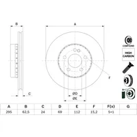 Bosch Bremsscheibe 0 986 479 H45