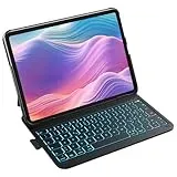 Inateck iPad 11(A16) Hülle mit Tastatur, iPad 10 Gen. Hülle mit Tastatur, für iPad Air 11" M4/ M3/M2 (2026/2025/2024),Air 5/4, Pro 11,QWERTZ,Ultraleichte Tastatur mit Stifthalter,AirTap BK2007