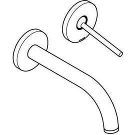 Grohe Atrio 2-Loch-Waschtischbatterie Hard Graphite