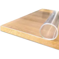 Profolio Tischfolie transparent 2mm dick mit abgeschrägten Kanten Hochglanz Tischdecke Tischschutz Originale Folie für Ihren Tisch | Made in Germany | Größe wählbar | 220 x 80 cm