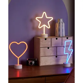 Beliani LED Neonlicht 3er Set FLORETTA Bunt
