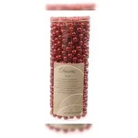 Kaemingk TrendLine Perlenkette Kunststoff, 8 mm x 10 m, weihnachtsrot