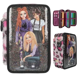 DEPESCHE TOPModel 3 Fach Federtasche REBEL KITTY